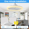 XD-1003 Socket Ceiling Fan with Dimmable LED Light E27
