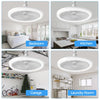 XD-1003 Socket Ceiling Fan with Dimmable LED Light E27